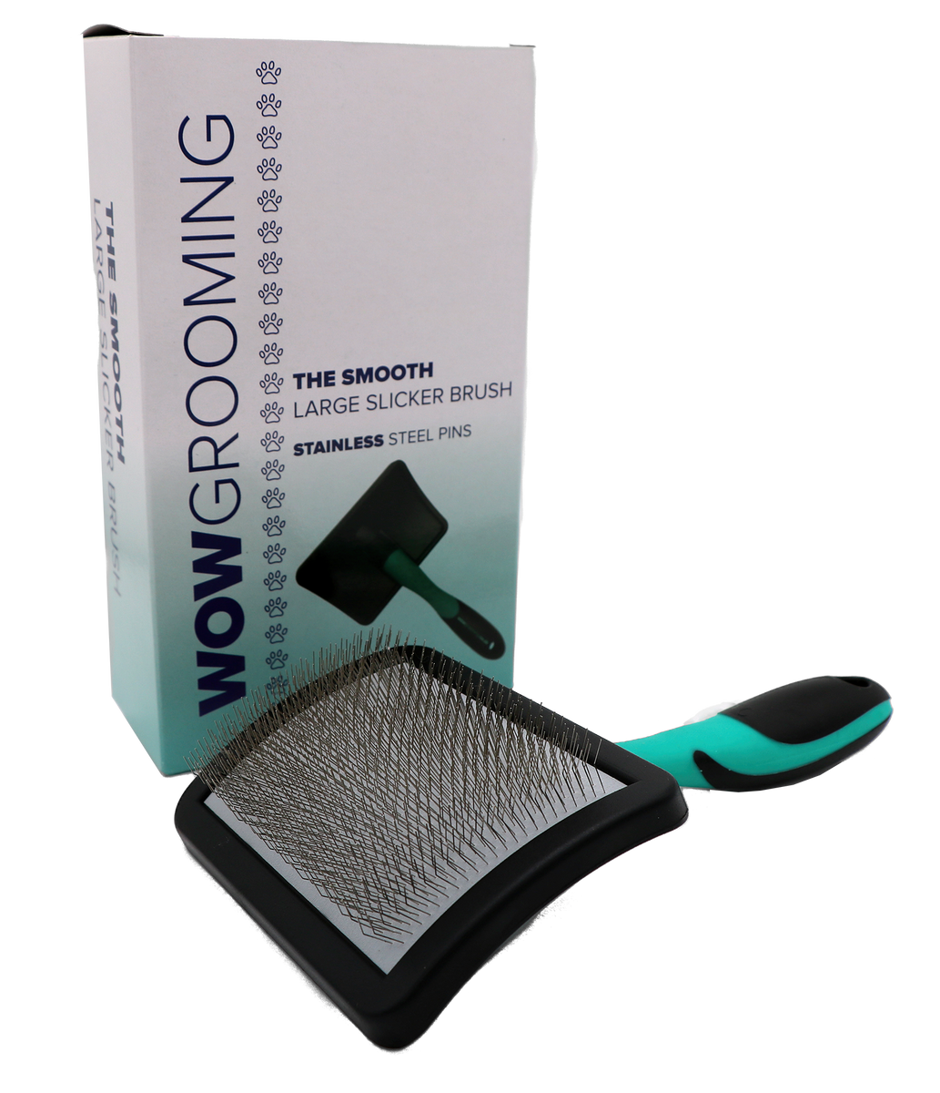 Smooth Pet Dog Slicker Brush Large Dog grooming Maintenance brush for Wow Grooming