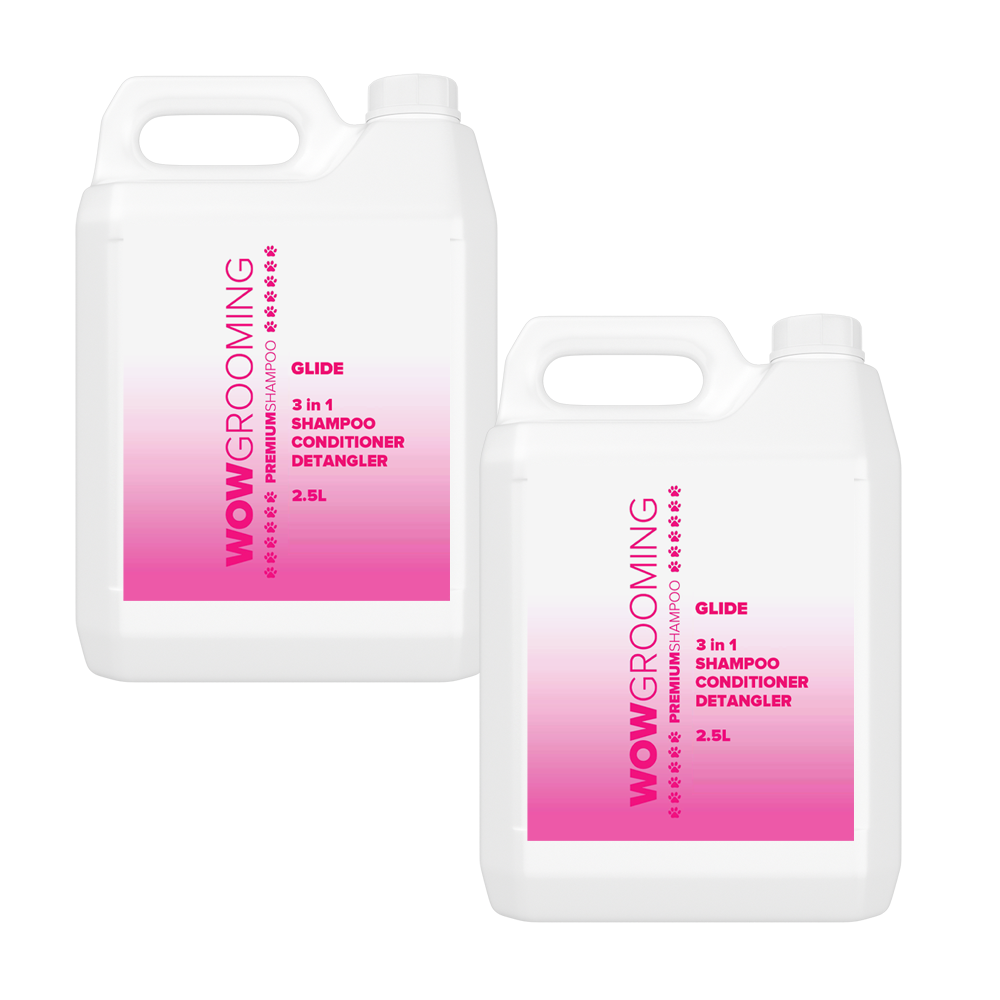 Glide by Wow Grooming – Vegan Natural 3-in-1 Dog Shampoo Conditioner