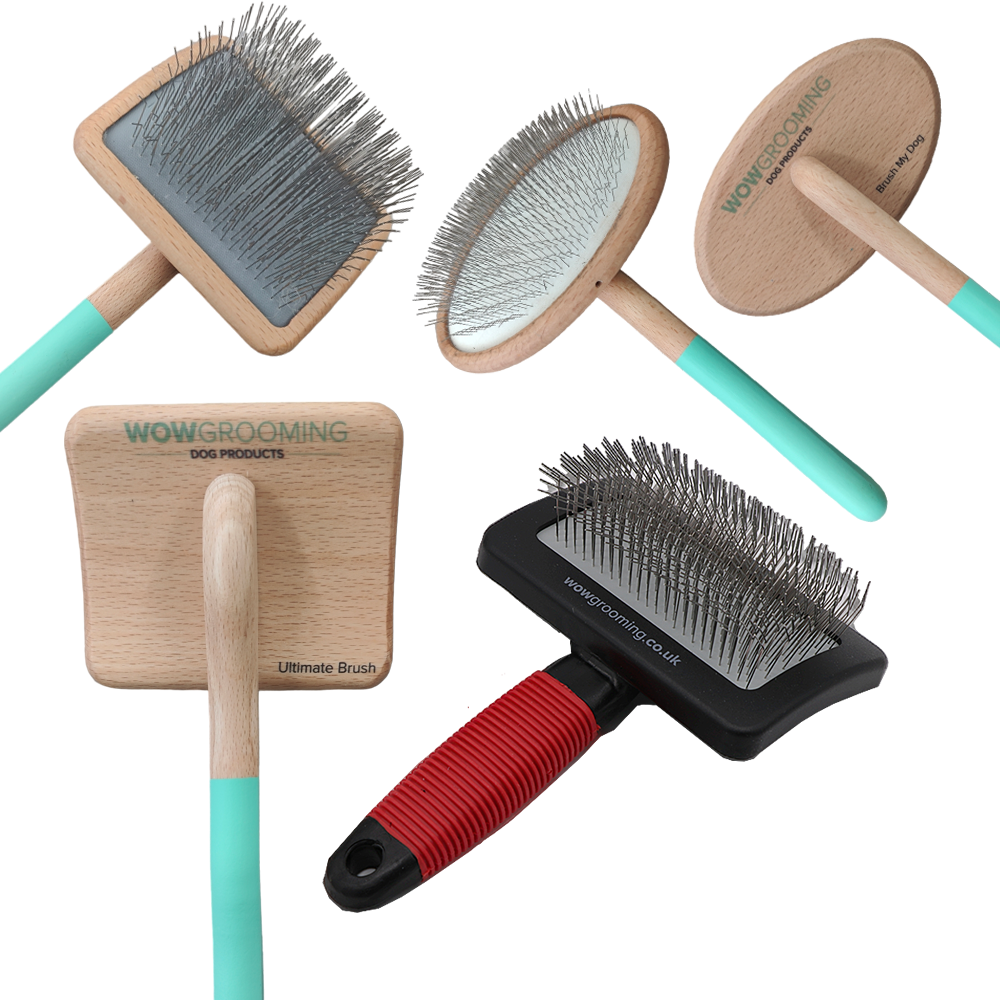 Dog grooming brush deals set
