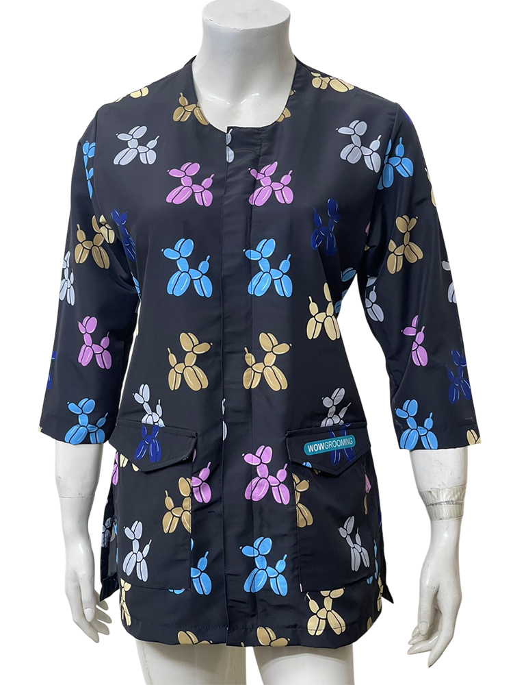 Long Sleeve Pet Grooming Jacket Long Sleeve Grooming Smock