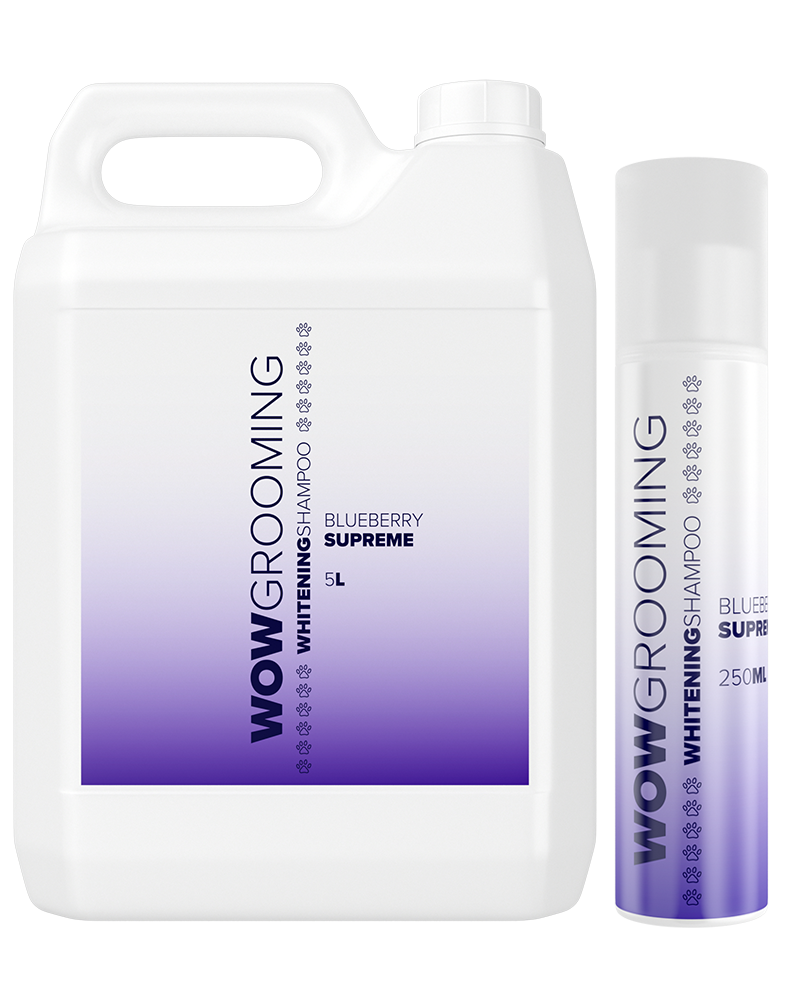 Wow Grooming Whitening and Light Coats Blueberry Shampoo